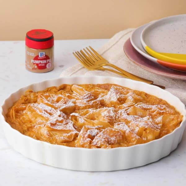 Pumpkin Ruffled Milk Pie