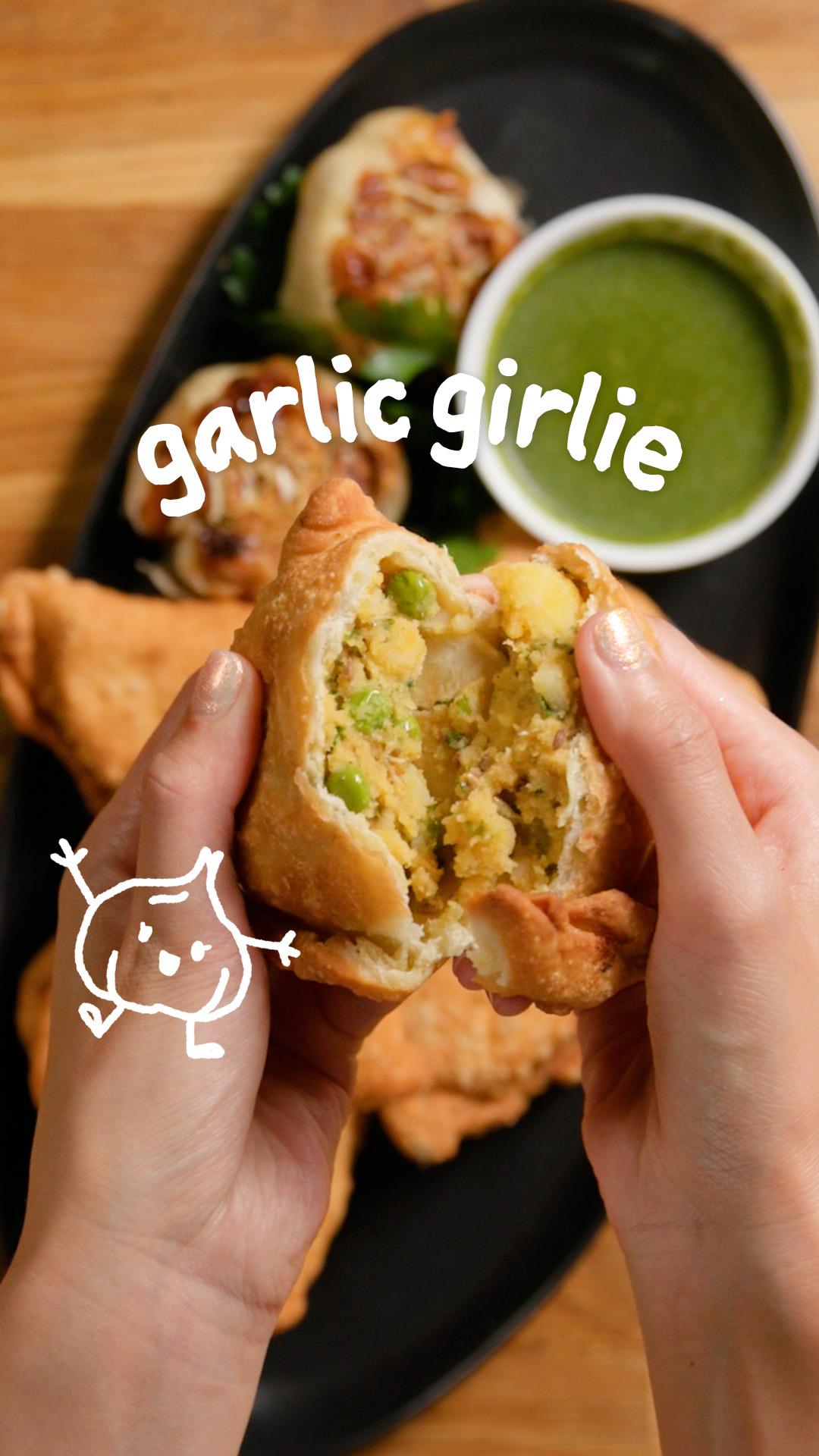 50-Garlic Clove Potato Samosa