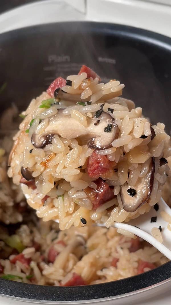 Mushroom Sausage Rice