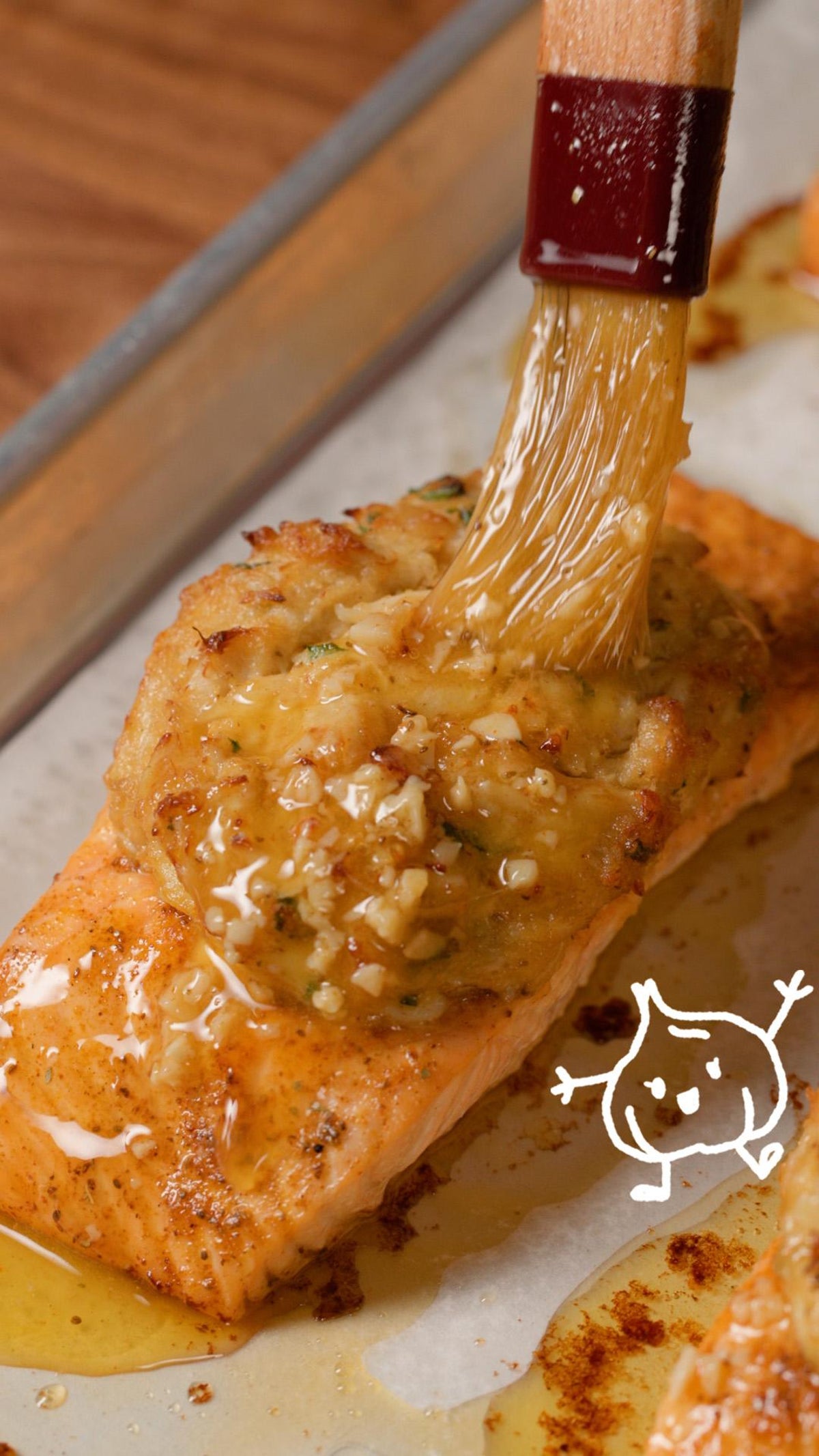 50-Clove Garlic Crab-Stuffed Salmon Recipe by Tasty-image