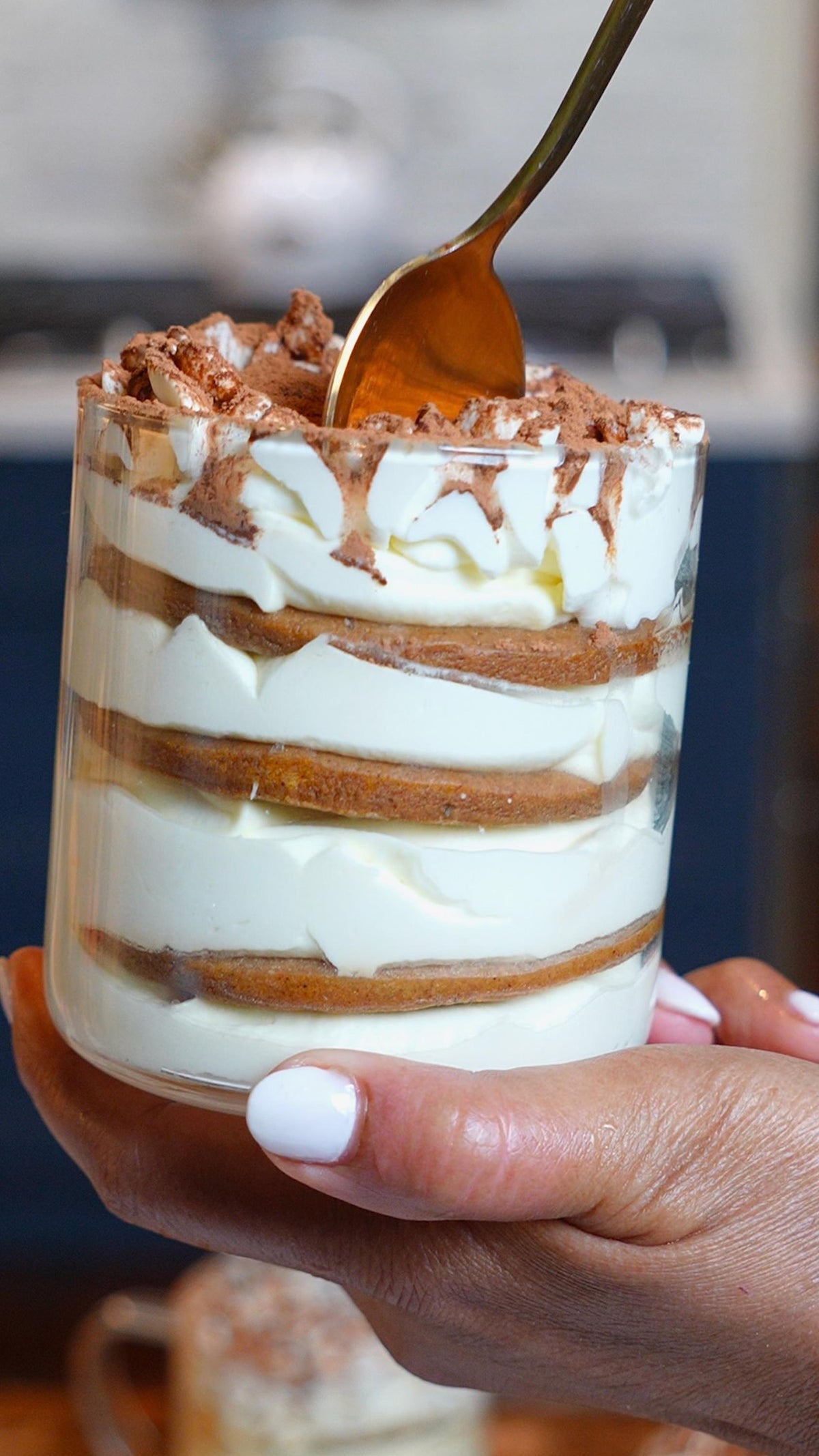 Eggnog Gingerbread Tiramisu Mugs Recipe by Tasty-image