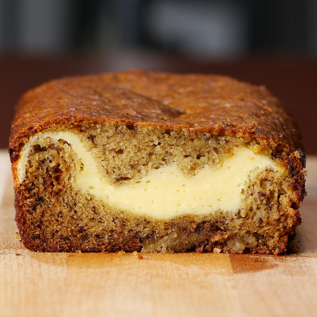 Cheesecake-filled Banana Bread Recipe by Tasty image