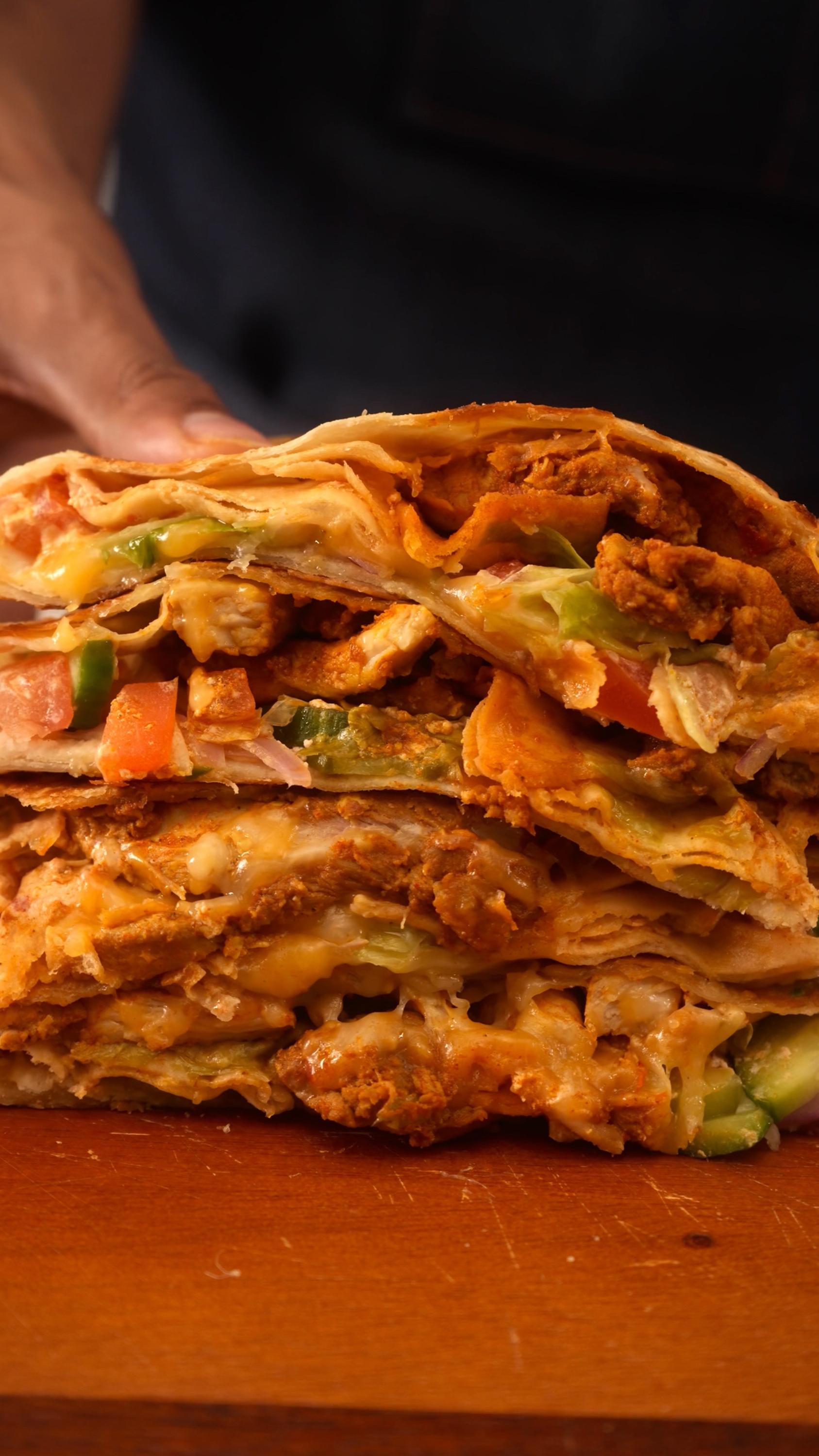 Chicken Shawarma Crunch Wrap