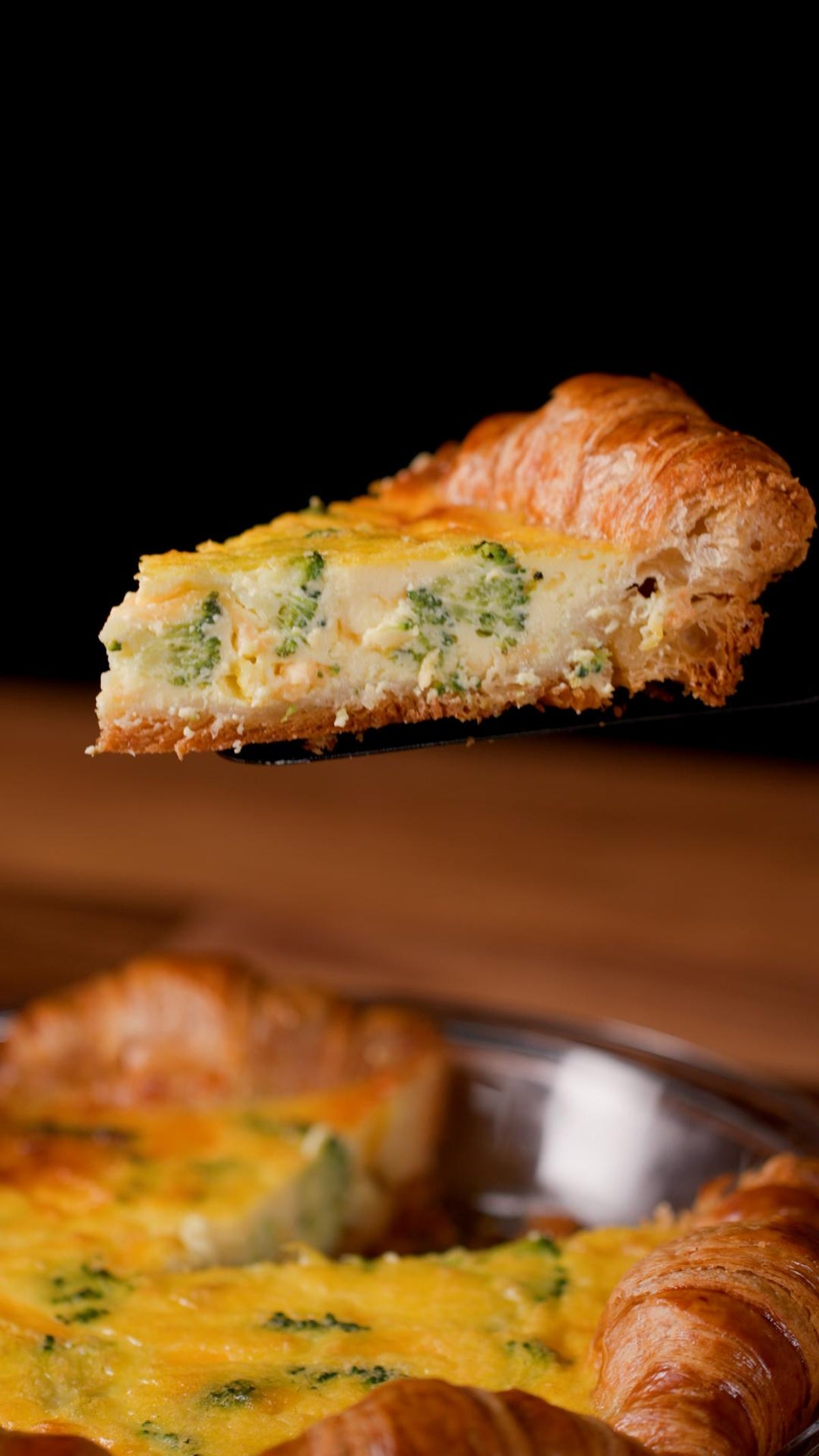 Broccoli Cheddar Croissant Quiche Recipe by Tasty-image