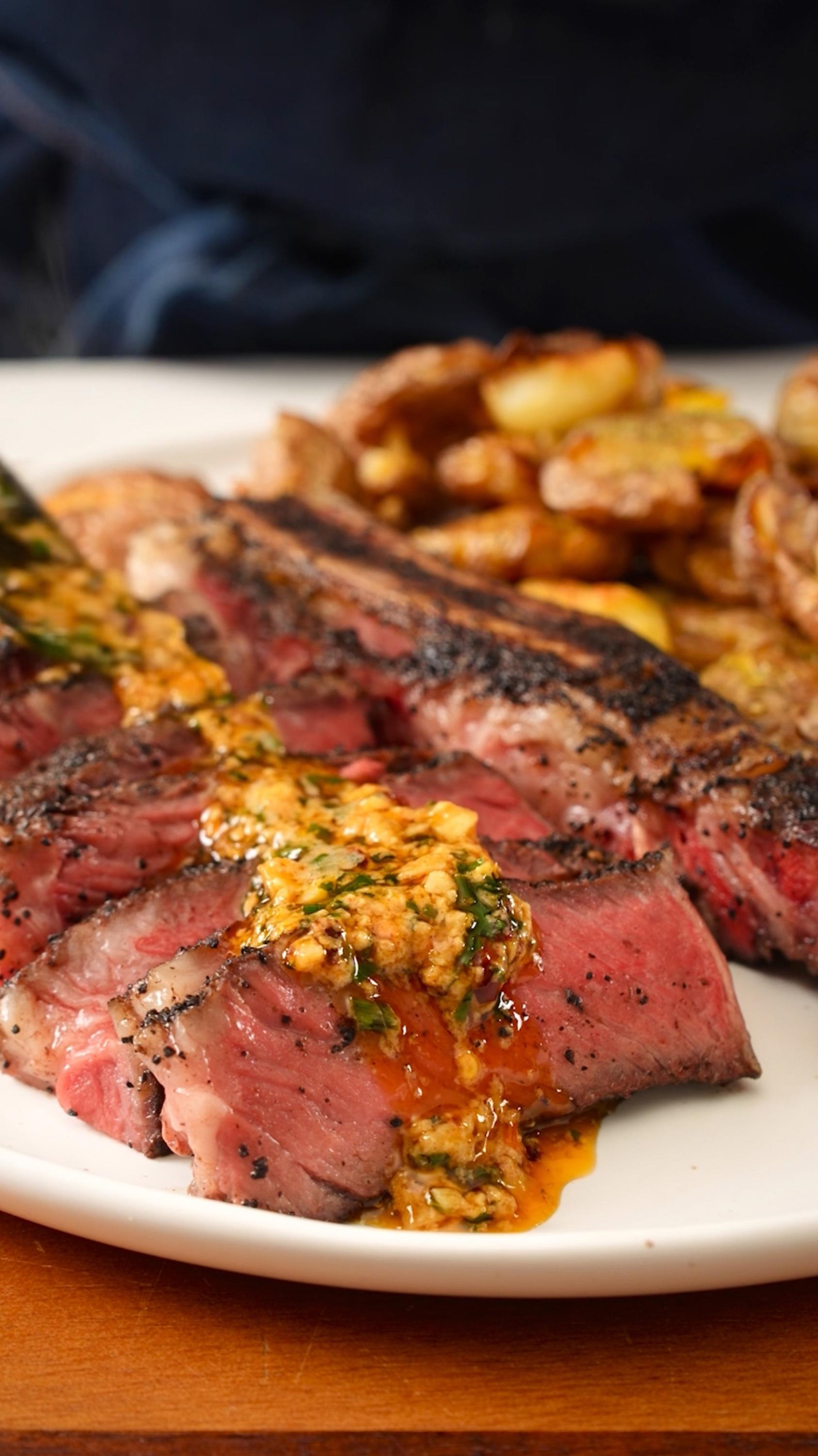 Coffee-Rubbed Steak With Cowboy Butter