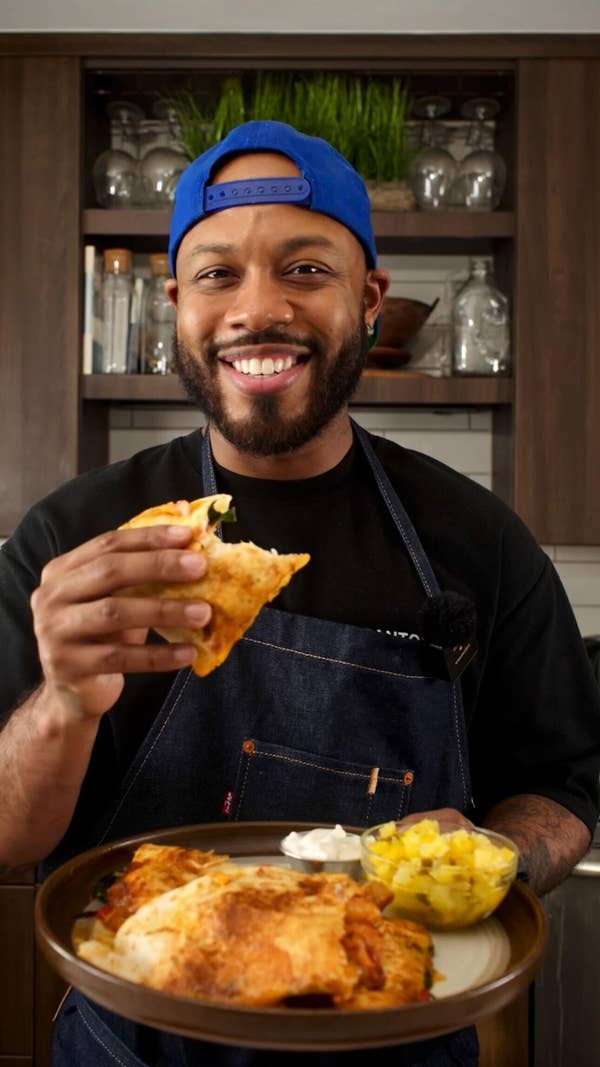 Harissa Shrimp Quesadillas