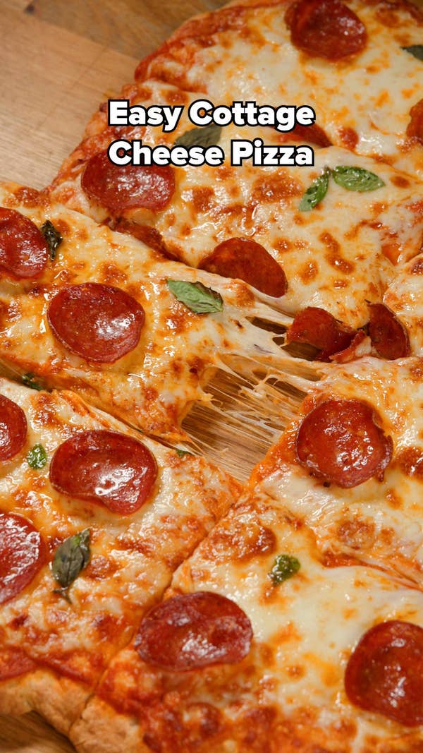 Easy Cottage Cheese Pizza
