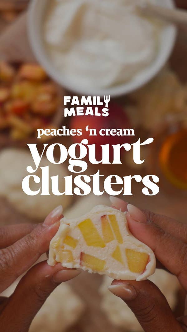 Peaches And Cream Yogurt Clusters
