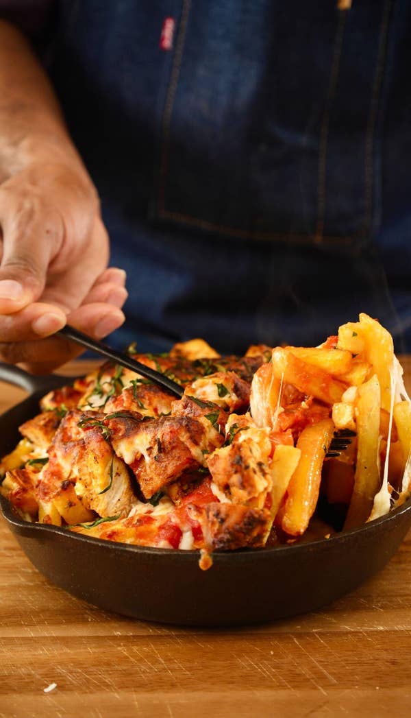Chicken Parmesan Loaded Fries