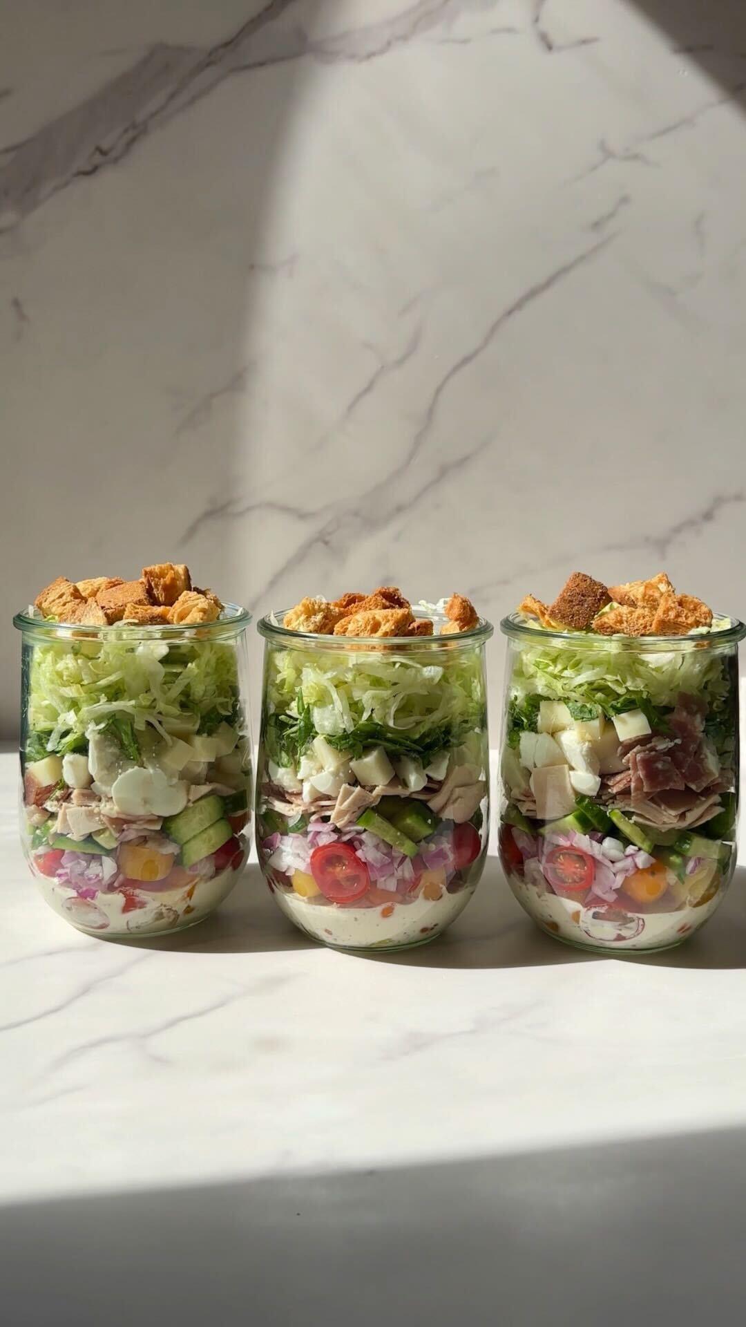 Grinder Salad Jar