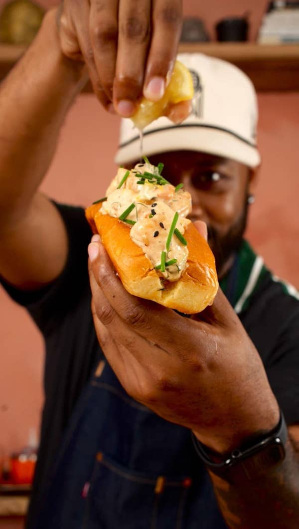 Yuzu Old Bay Shrimp Roll