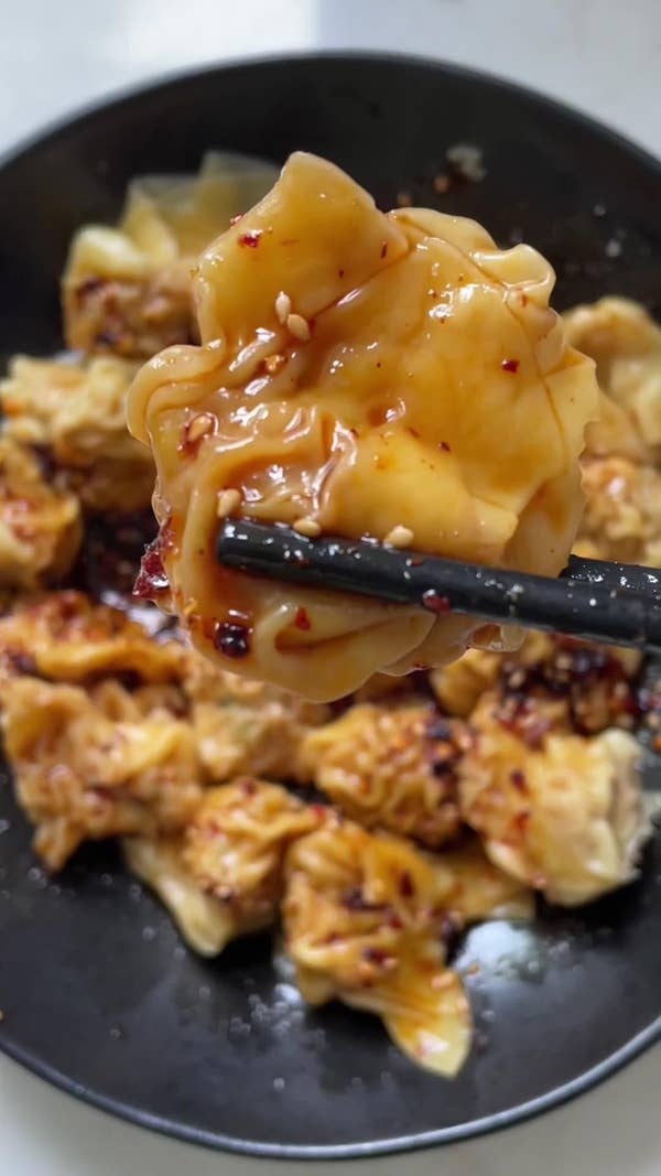 Easy No-Fold Wontons
