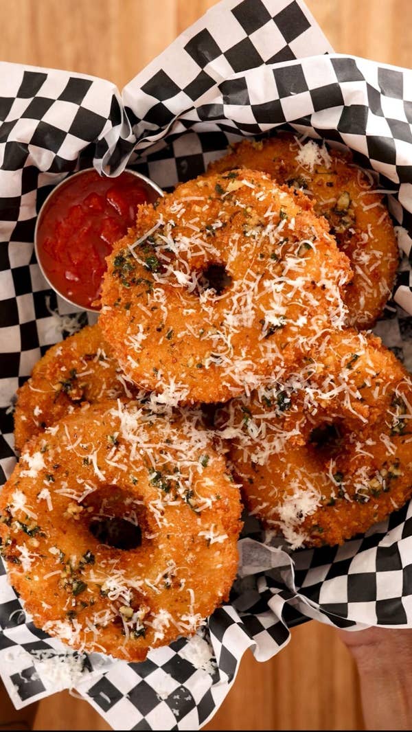 Chicken Parmesan Onion Rings