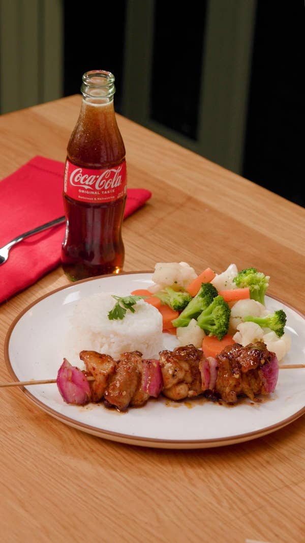 Hot Honey Chicken Skewers