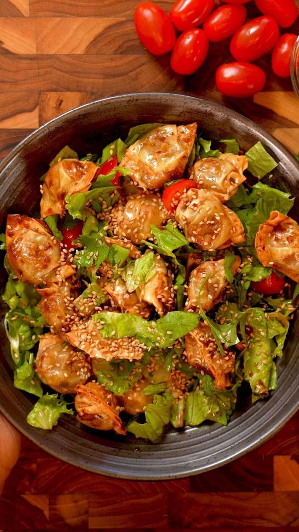 Crispy Dumpling Salad