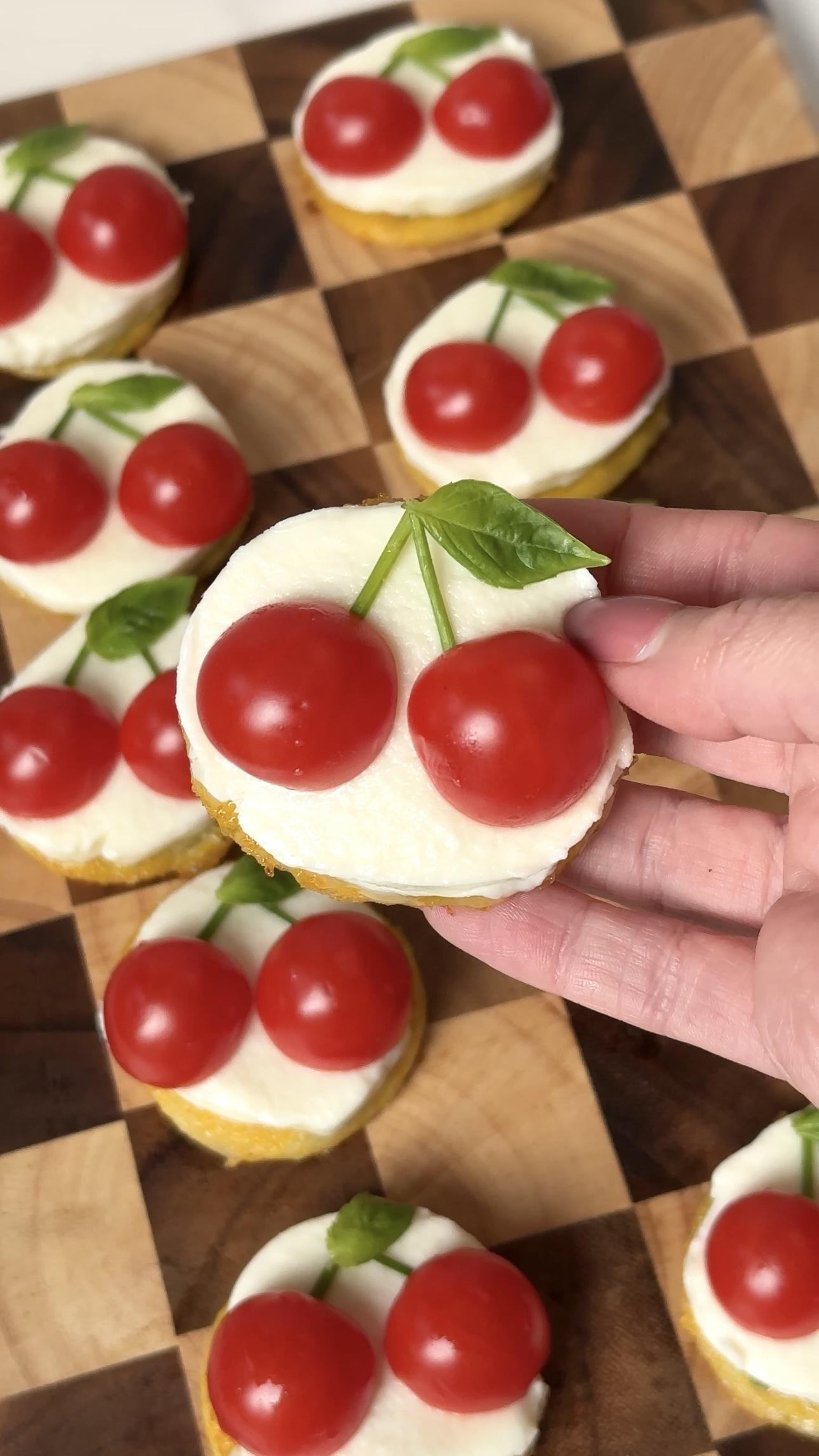 Cherry Tomato Polenta Bites
