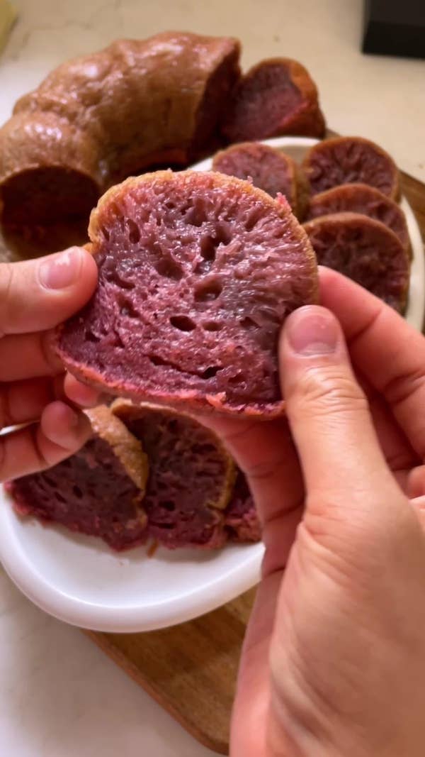 Ube Honeycomb Cake