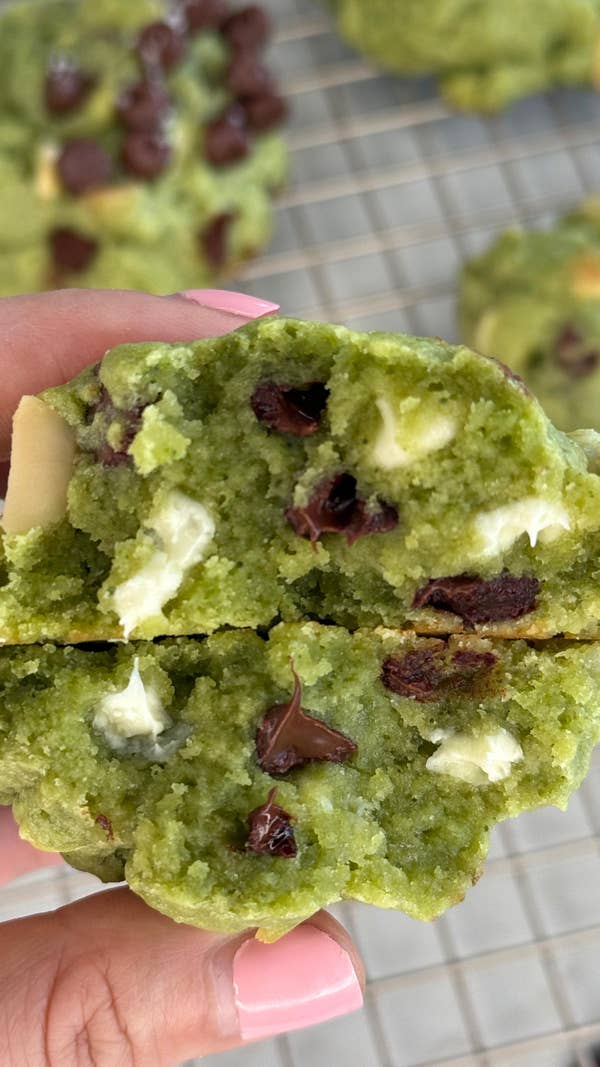 Matcha, Macadamia Nut, And White Chocolate Monsters