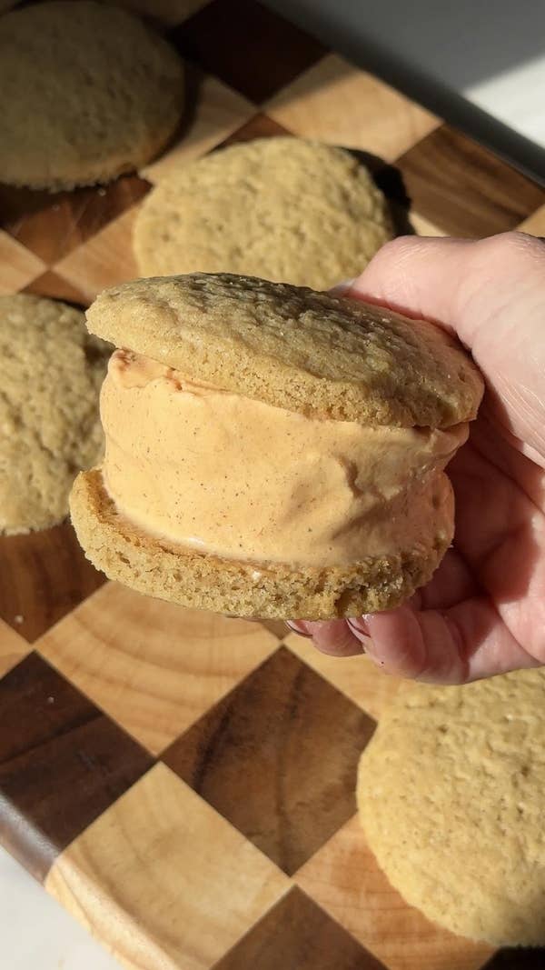 Pumpkin Pie Ice Cream Sandwiches