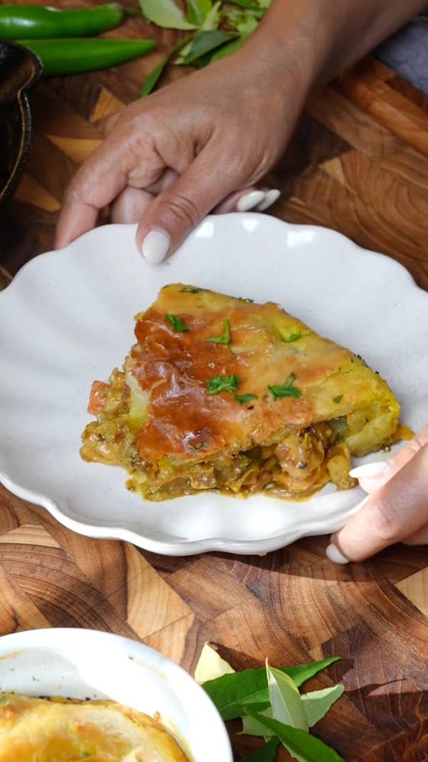 One-Pan Chicken Curry Pot Pie