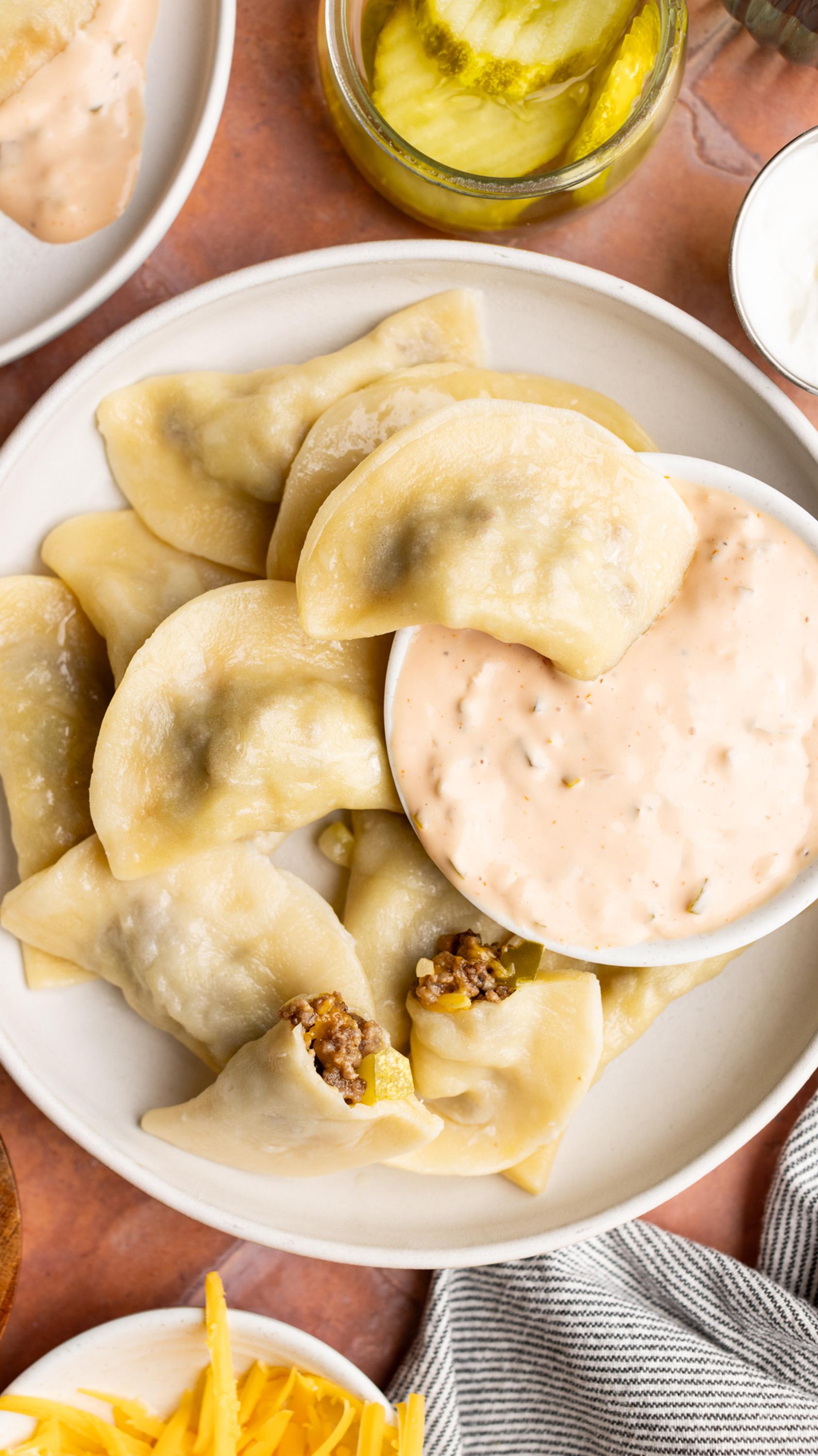 Cheeseburger Pierogies