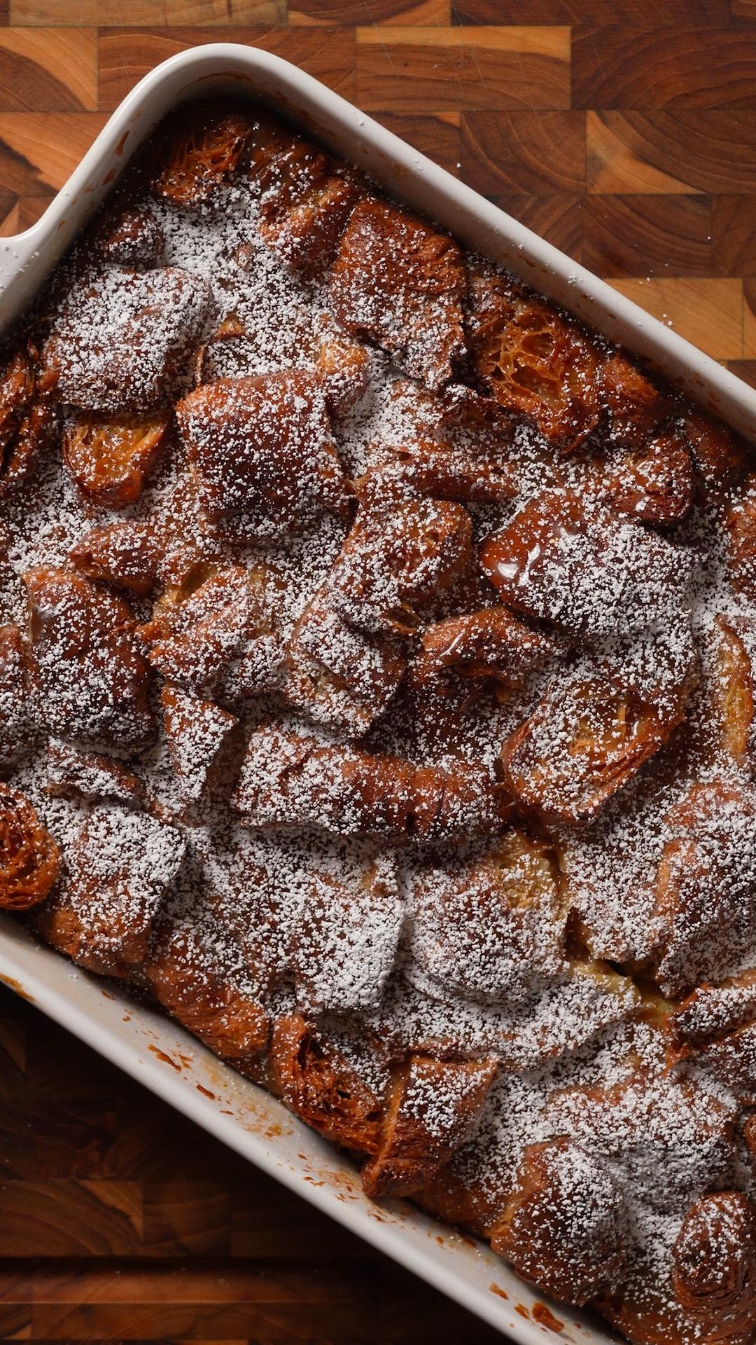 Sticky Toffee Croissant Bread Pudding