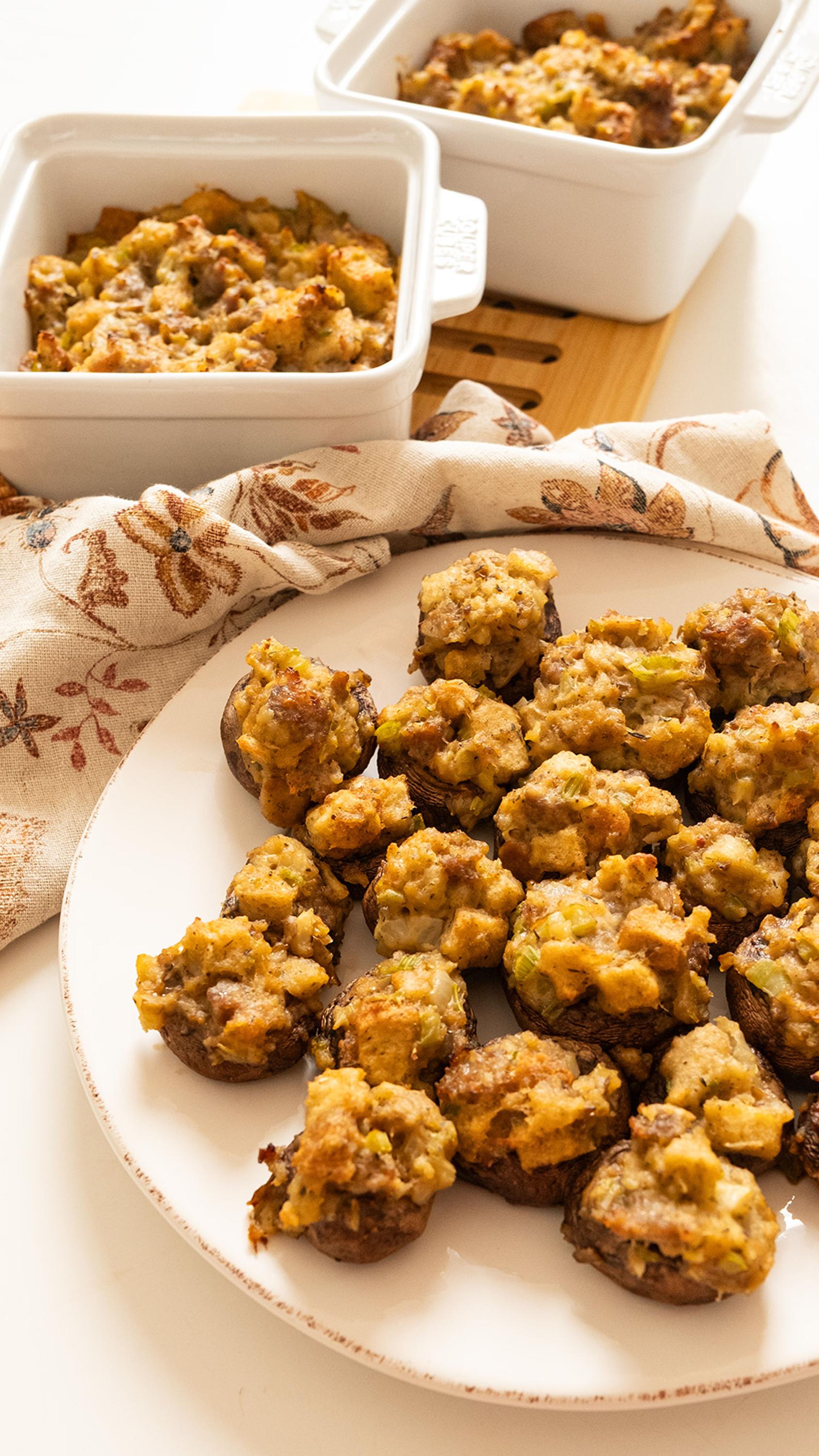 Italian Sausage-Stuffed Mushrooms