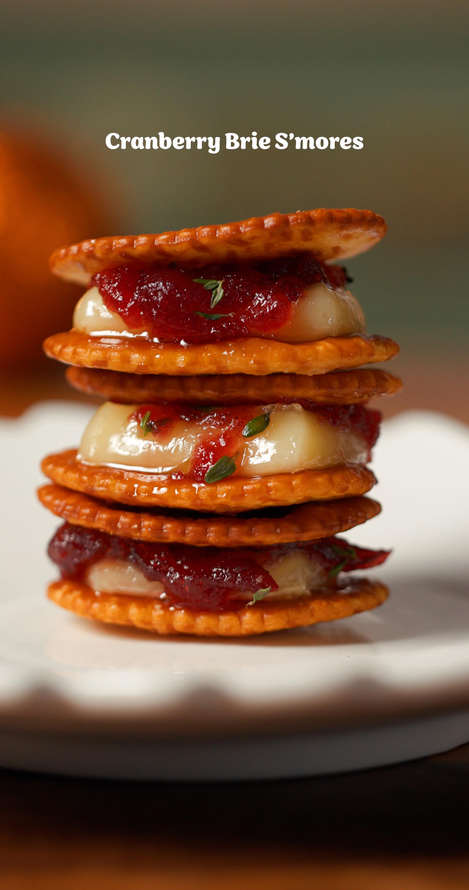 Cranberry Brie Baked S’mores