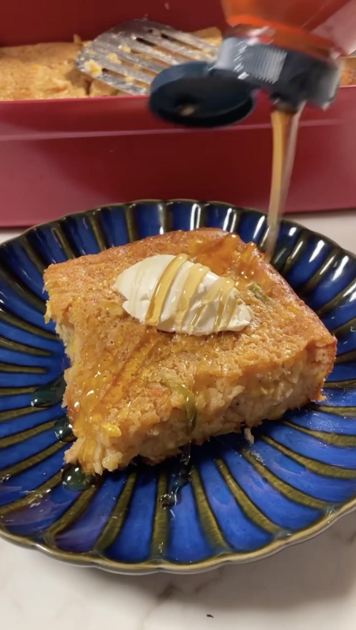 Honey Miso Corn Pudding