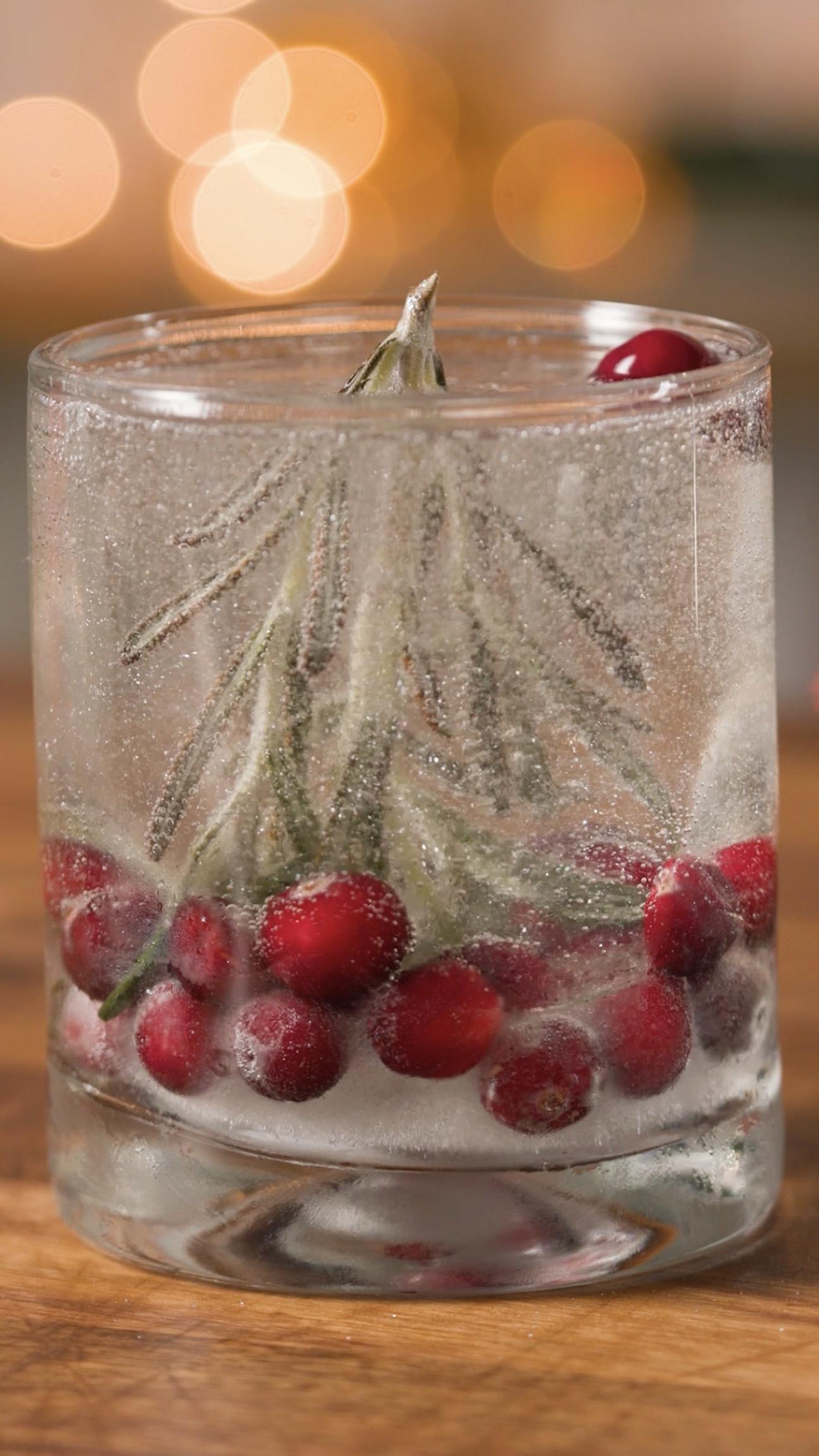 Snow Globe Champagne Cocktail