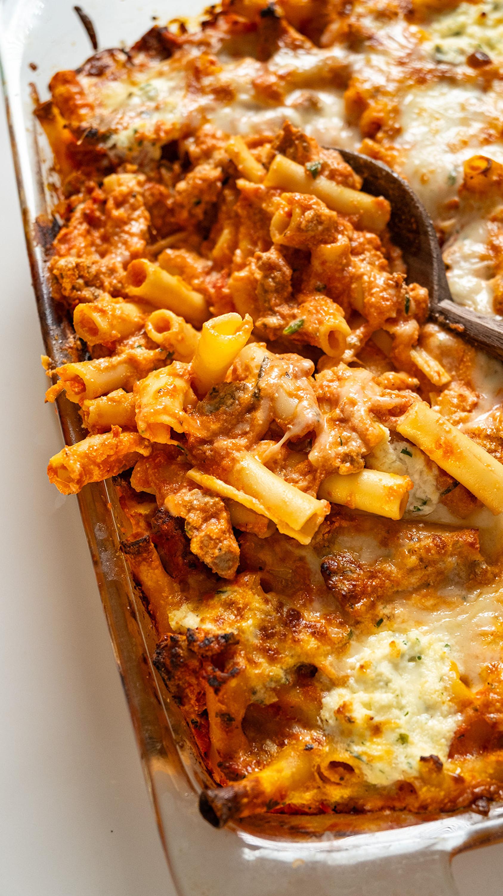 Freezer Make-Ahead Baked Ziti