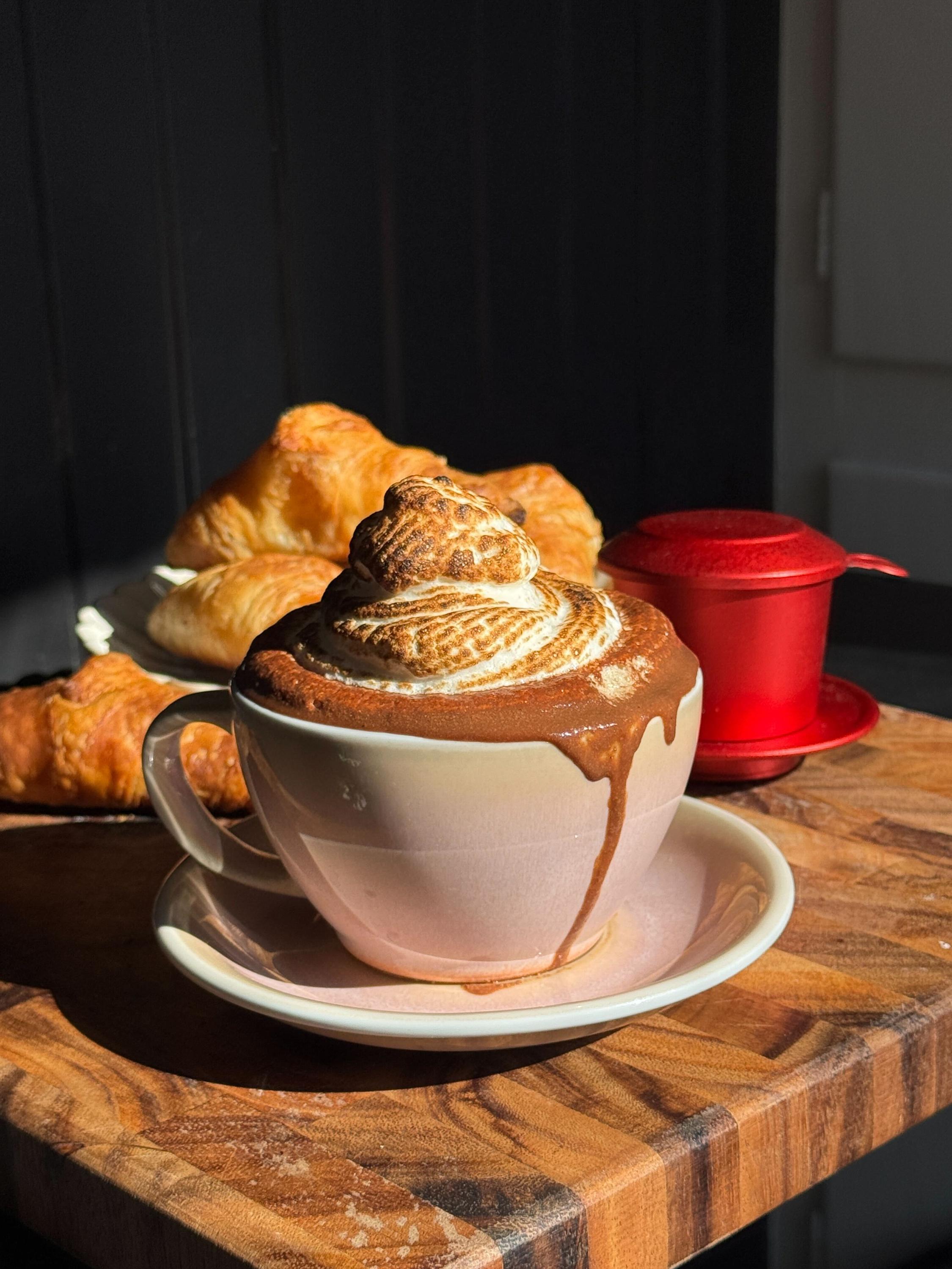 Vietnamese Coffee Hot Chocolate