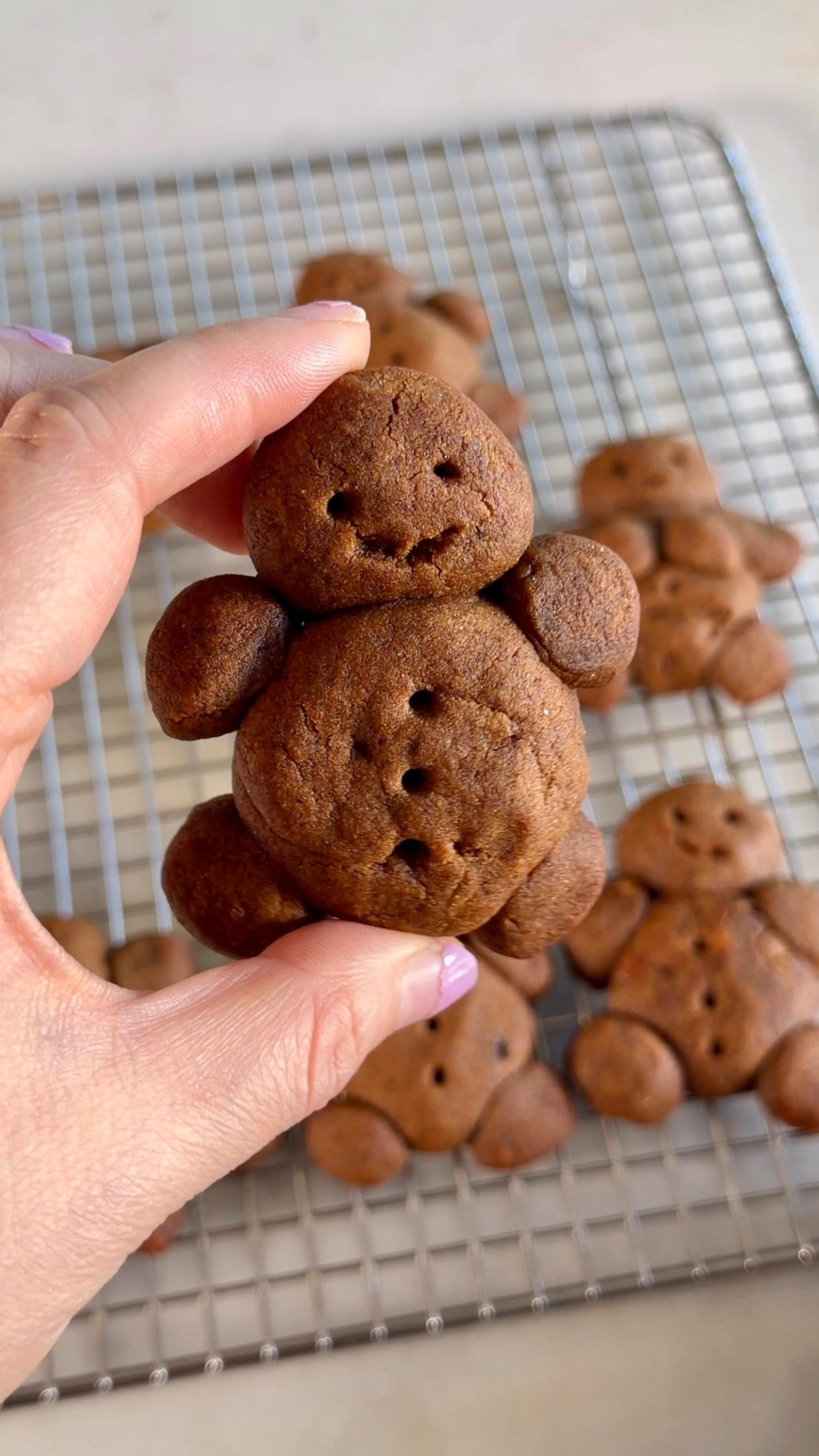 No-Cookie-Cutter Gingerbread Cookies