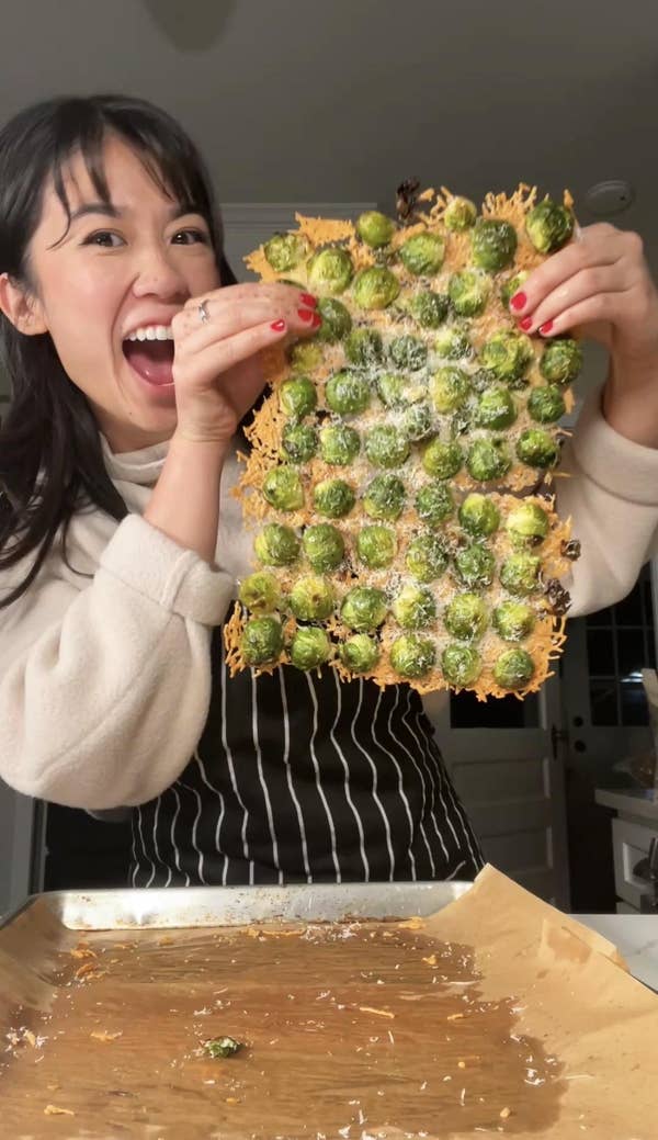 Parmesan-Crusted Brussels Sprouts