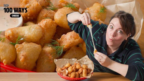 Pickle-Fried Cheese Curds With Spicy Ranch