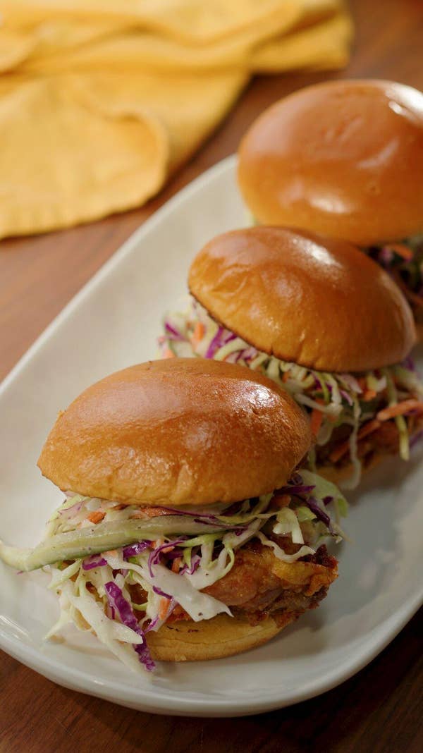Air-Fried Spicy Chicken Sandwiches