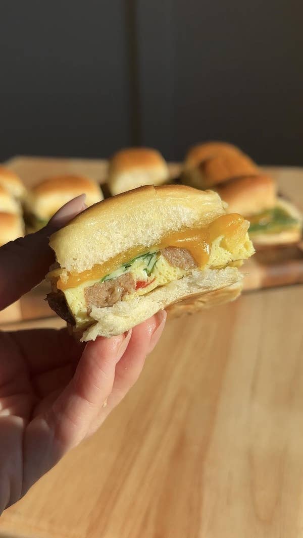 Sheet Pan Omelette Breakfast Sliders