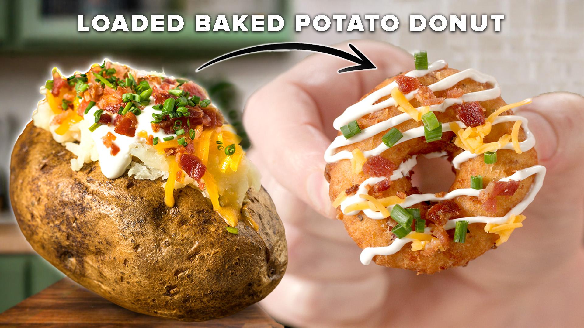 Mini Loaded Baked Potato Donuts