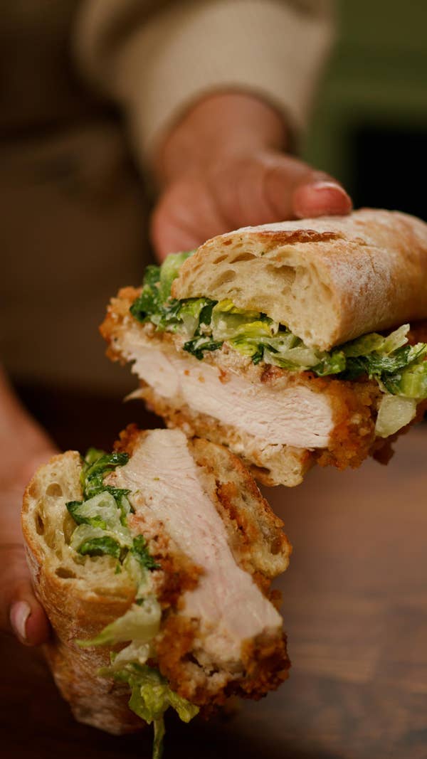 Fried Chicken Caesar Sandwich