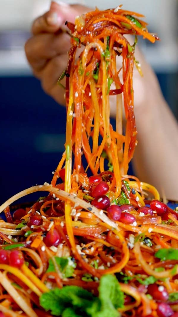 Moroccan-Inspired Rainbow Carrot Salad