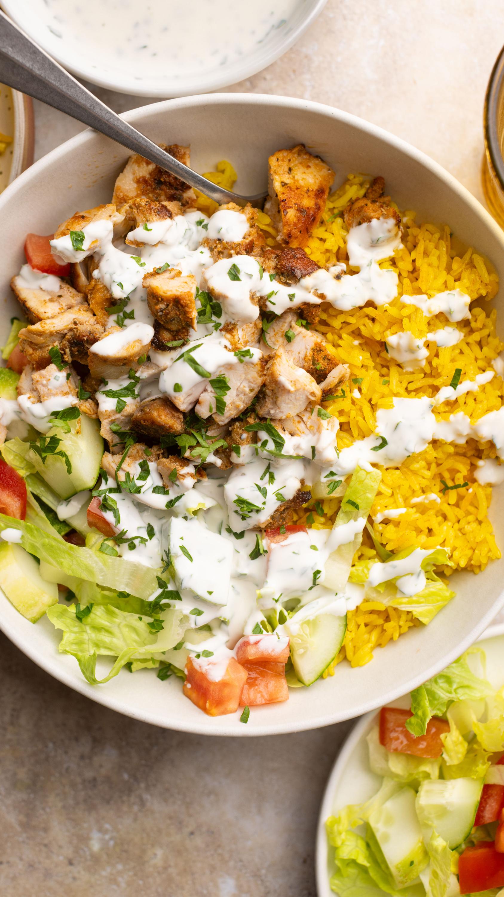 Street Cart Chicken & Rice Platter