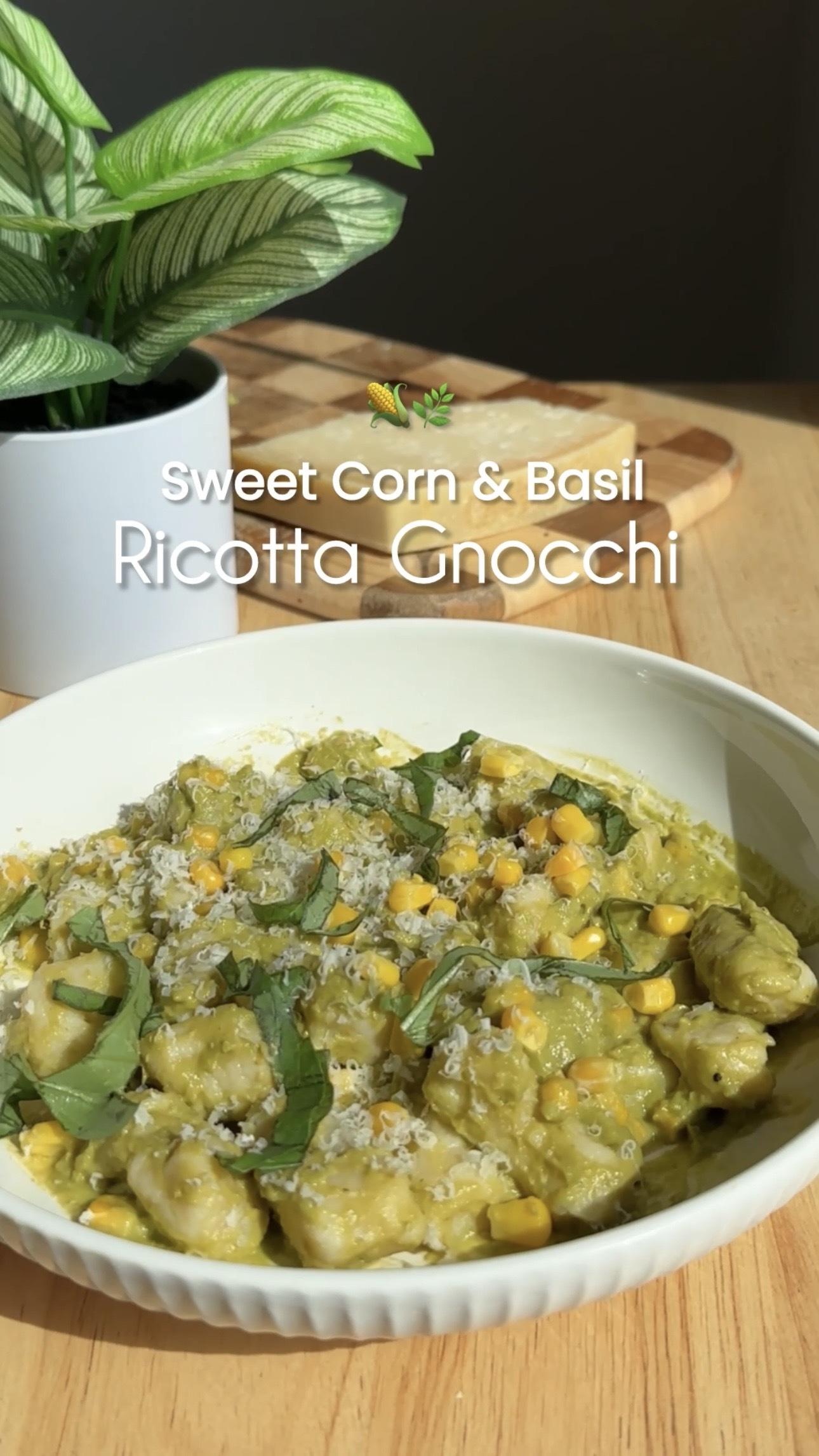 Sweet Corn And Basil Ricotta Gnocchi