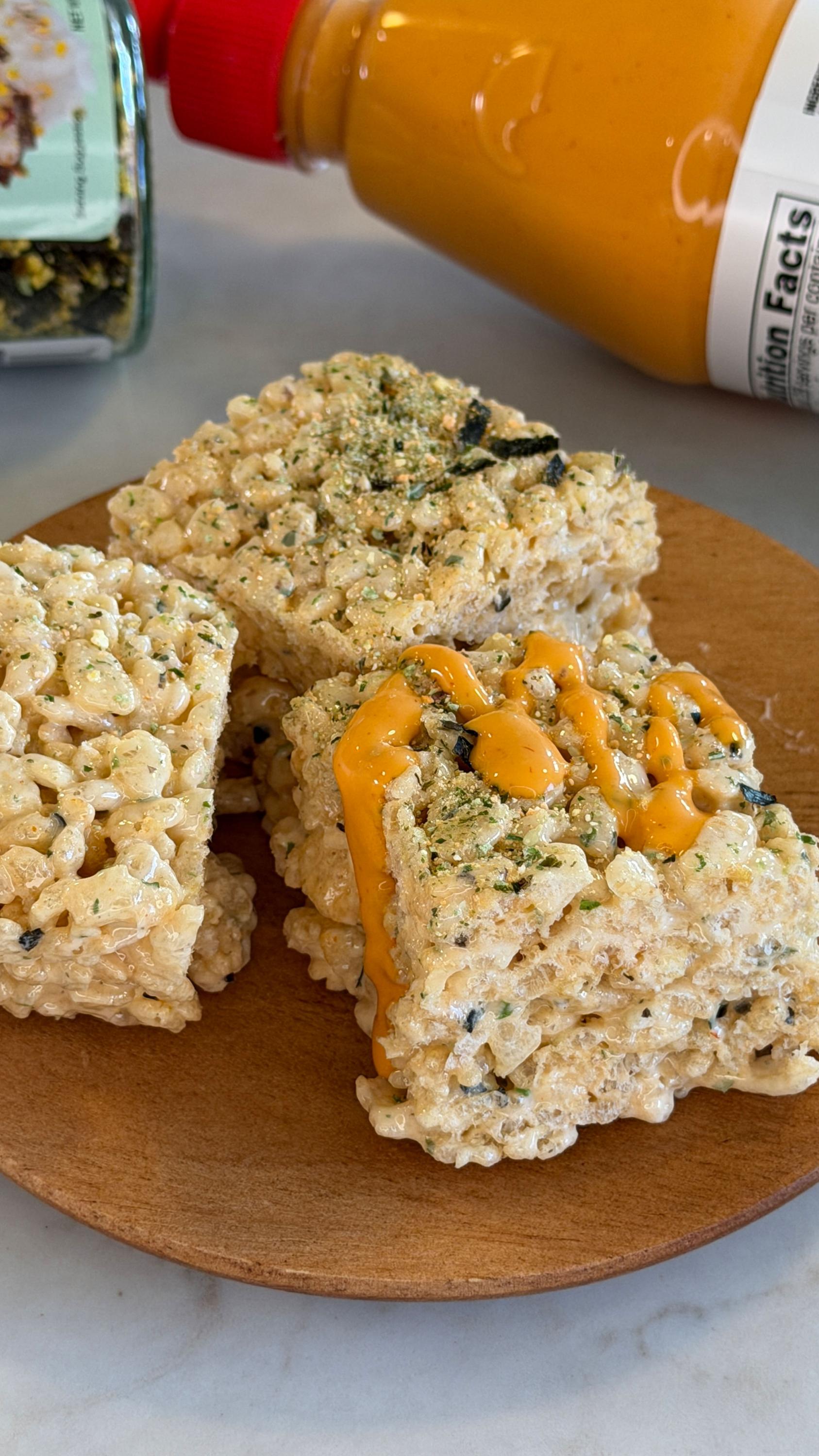 Sweet And Spicy Furikake Rice Crispy Treats