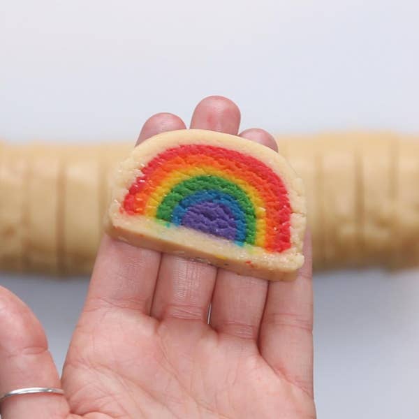 Slice and Bake Rainbow Cookies