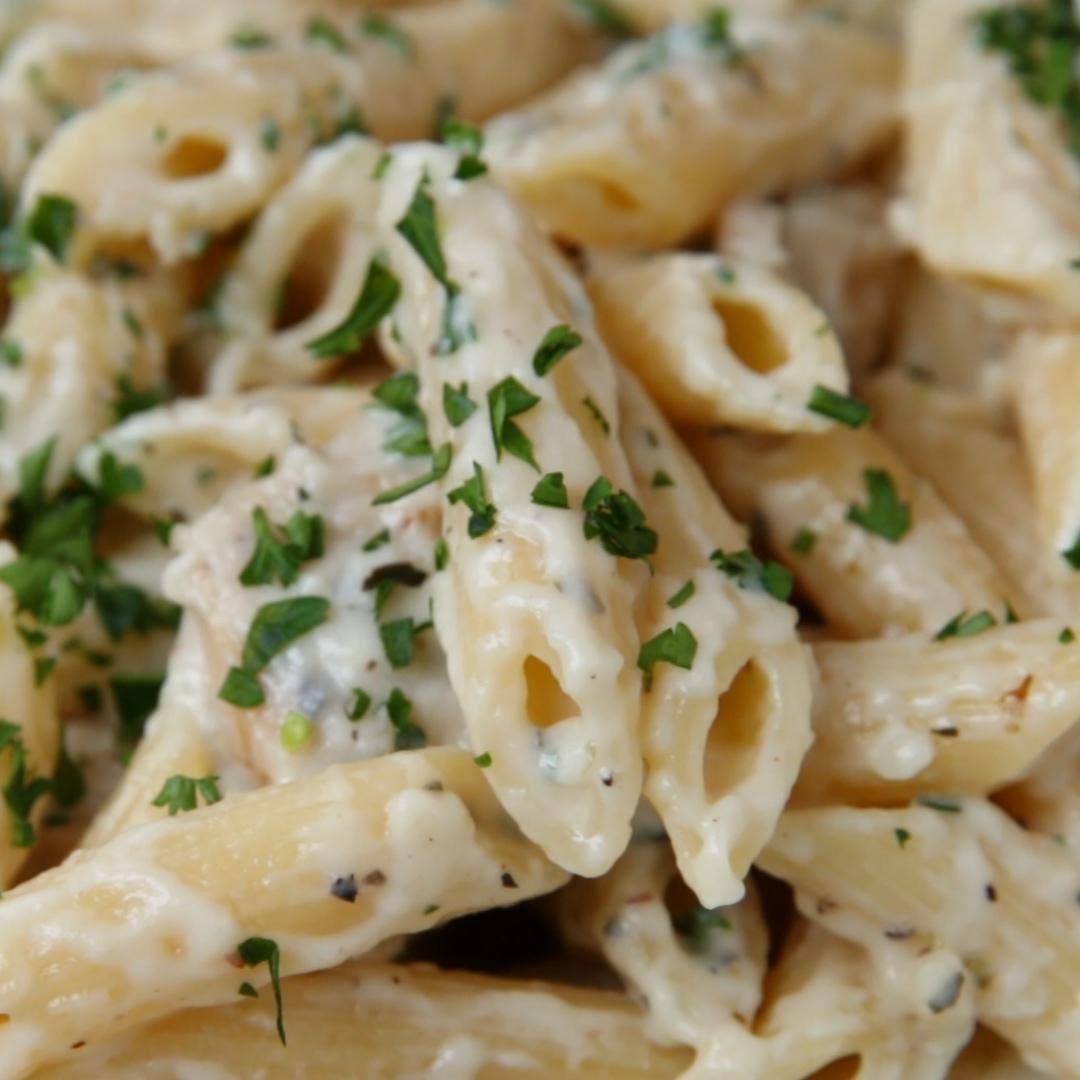 Easy Chicken Alfredo Penne Recipe By Tasty