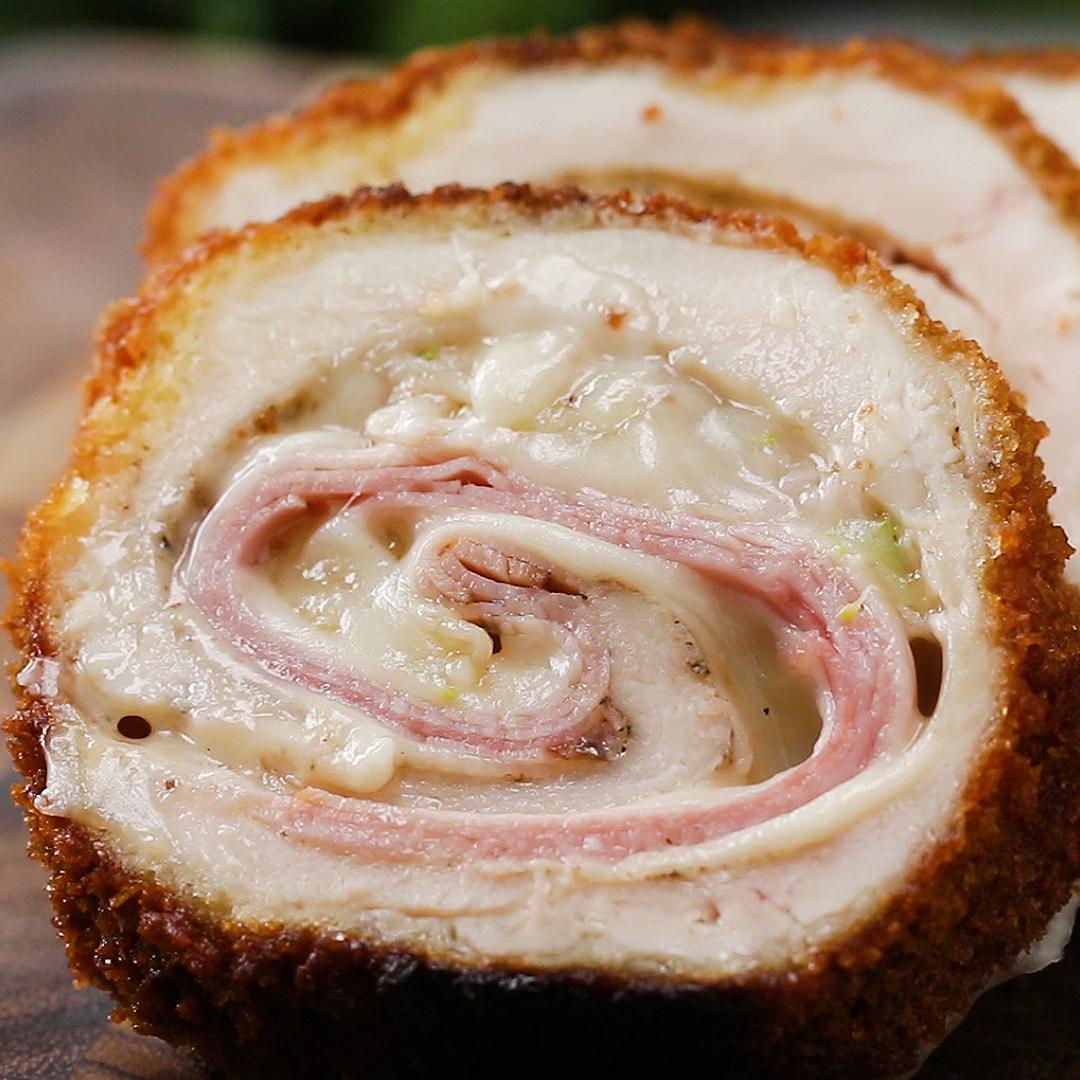 Crispy, Creamy Chicken Cordon Bleu Recipe by Tasty