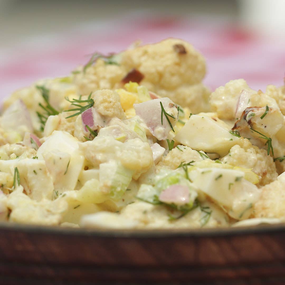 Cauliflower Potato Salad Recipe By Tasty