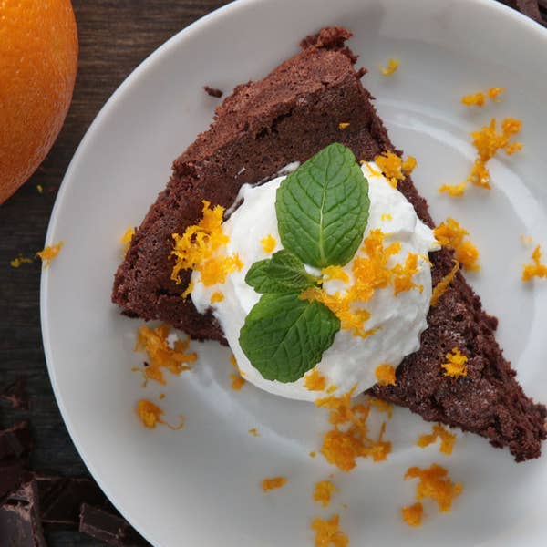 Flourless Dark Chocolate Orange Cake