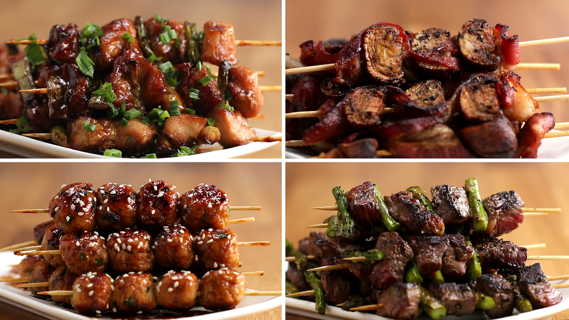 Japanese Grilled Skewers 4 Ways (Kushiyaki) | Recipes