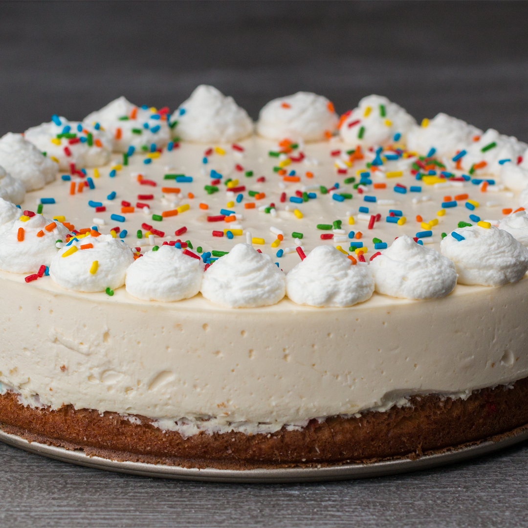 Birthday 'Box' Cake Bottom Cheesecake Recipe by Tasty